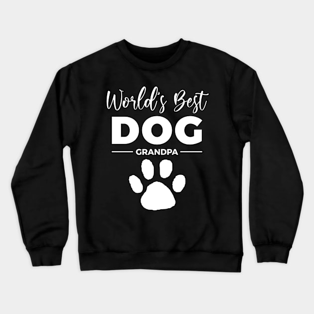 World's Best Dog Grandpa Crewneck Sweatshirt by paveldmit